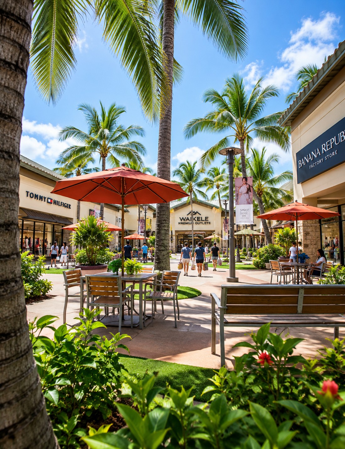 Waikele Outlets Shuttle from Waikiki for round trip shopping transportation